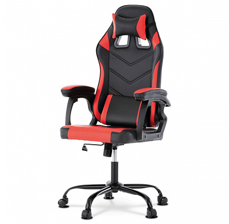 Herní křeslo, houpací mechanismus, červená ekokůže, KA-L626 RED Herní křeslo, houpací mechanismus, červená ekokůže, KA-L626 RED