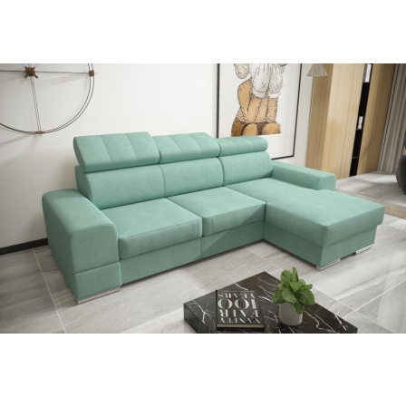 Rohová sedací souprava ROYAL MINI 260×160 - mátová , pravá