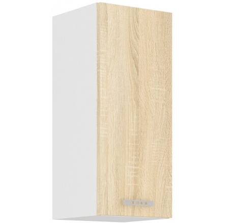 Horní skřínka SARA - 30 G-72 1F, Bílá / Dub Sonoma