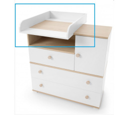 Přebalovací pult ZOYA ZY5, Dub piškotový/Bílá Lux