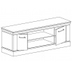 Komoda RTV ANTICA A4 Jasan Světlý