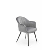 Jídelní židle K468, Šedá/Černá
