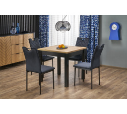 Jídelní stůl QUBIK, dub artisan/černý
