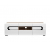 Tv komoda BYRON RTV2D2S/5/15, bílý lesk/ světlý dub san remo 