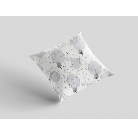 Bavlněný povlak na polštář 40x40 cm s dětským motivem zvířátka v zahradě Bavlněný povlak na polštář 40x40 cm s dětským motivem zvířátka v zahradě