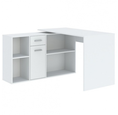 Psací stůl CARROLL 1D1S, Bílá