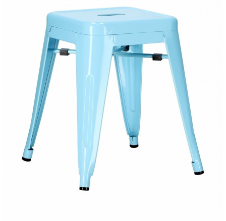 Stolička Paris modrá inspirovaná Tolix