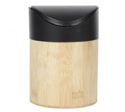 Mini koš na odpadky bambus/ černý