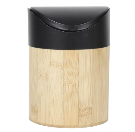 Mini koš na odpadky bambus/ černý
