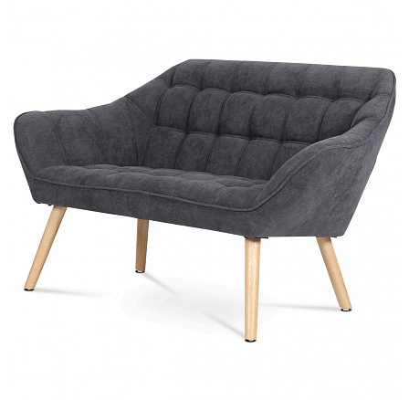 Dvoumístná pohovka, šedá, látka, AK-322 GREY2