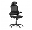 Kancelářská židle, houpací mechanismus, černá síťovina, KA-Q842 BK