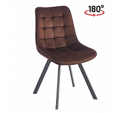 PŘEDPRODEJ -15% do 02.07! Židle velvet - Riviera 28 hnědá KO265-FX