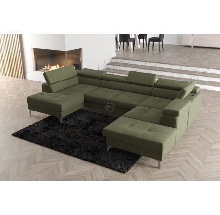 Rohová sedací souprava TOSCANIA MAX II 170x350x220 - volitelný odstín , pravá