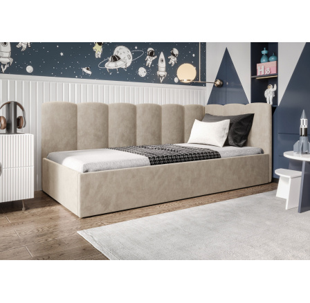 Postel SIMBA - béžová - T13, Pravá strana Postel SIMBA - béžová - T13, Pravá strana