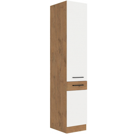Kuchyňská skříň VEGAS - 40 DK-210 2F, Dub Lancelot / Bílý lesk