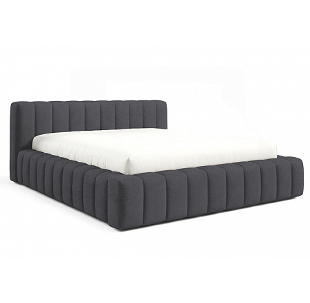 Postel GINO s roštem v dřevěném rámu, 120x200, Velluto 20