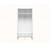 Obývací stěna GOLDIN, bílá / bílý lesk