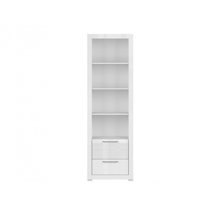 Regál FLAMES REG2S bílý lesk