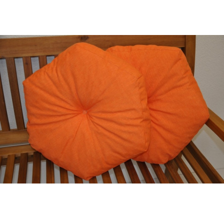 Polštář hvězda oranžový set 2 kusy Polštář hvězda oranžový set 2 kusy