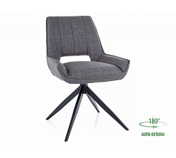 Jídelní otočná židle TELLO BJORN, Šedá 13/Černá