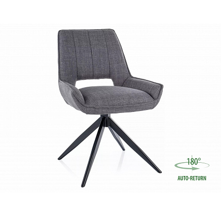 Jídelní otočná židle TELLO BJORN, Šedá 13/Černá Jídelní otočná židle TELLO BJORN, Šedá 13/Černá