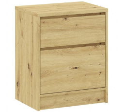 Noční stolek BASIT 2S, Dub Artisan