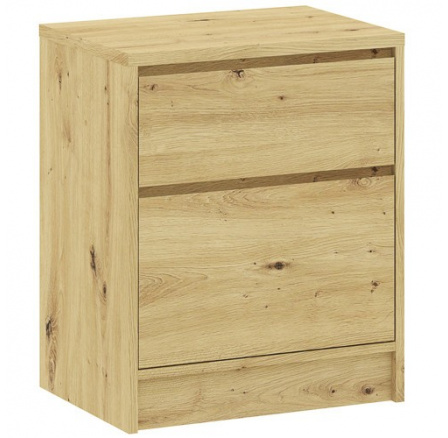 Noční stolek BASIT 2S, Dub Artisan Noční stolek BASIT 2S, Dub Artisan