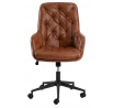 Kancelářské křeslo Erik hnědé PU