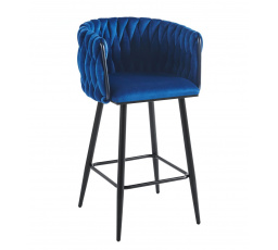 Barová židle H7-FX, modrá / černá