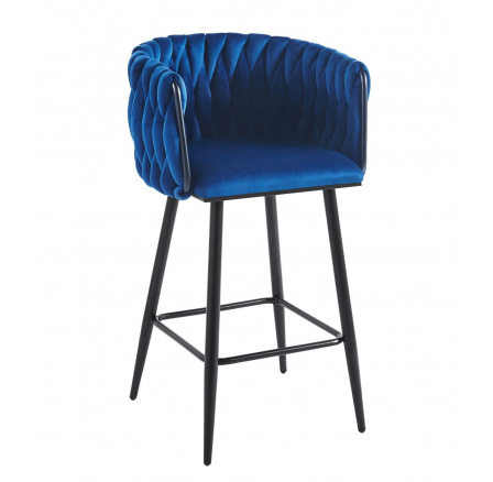 Barová židle H7-FX, modrá / černá