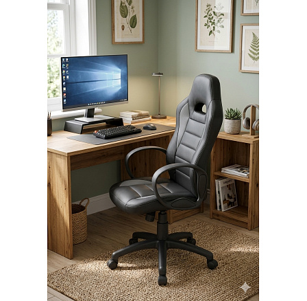 Kancelářská židle CX-0246M, černá / šedá