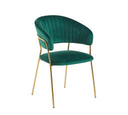 Sametová židle zelená K4-FX