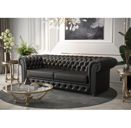 Sofa MANCHESTER II 188 cm přírodní kůže - Pohovka s funkcí spaní, Kůže F-70