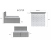 Postel - boxspring SOFIA - Moonolith 38