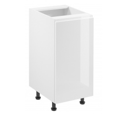 Kuchyňská dolní skřínka ASPEN D40 - Levá, Bílá/Bílý lesk