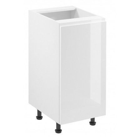 Kuchyňská dolní skřínka ASPEN D40 - Levá, Bílá/Bílý lesk