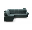 Rohová sedací souprava  L Nadia Velva 08 - zeleno/šedá