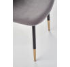 Jídelní židle K379, šedý Velvet