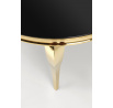 Jídelní stůl REGINALD 2, Černá/Zlatá