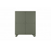 Kredenc dvoudveřový se dvěma skrytými zásuvkami Sonatia II 120 cm - olivová