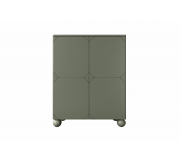 Kredenc dvoudveřový se dvěma skrytými zásuvkami Sonatia II 120 cm - olivová