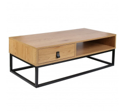 Stolek Abbott dub/černý