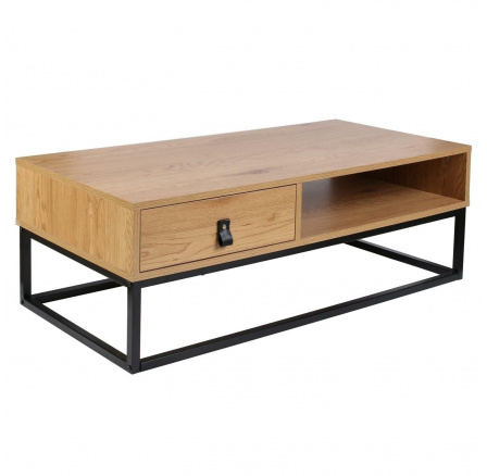 Stolek Abbott dub/černý