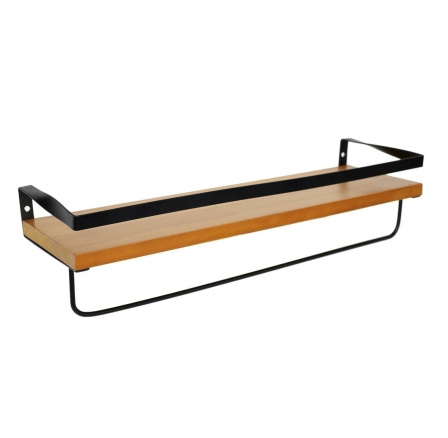 Polička Indu černá/ přírodní