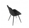 Jídelní židle, černá, látka, HC-T1130 BK2