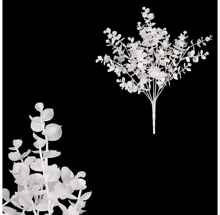 Buxus - umělý trs, barva matná bílá