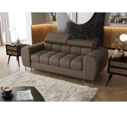 Sofa ASPEN II přírodní kůže - Hnědá kůže