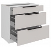 Dolní skříňka COMBO - 80 D 3S BB, Bílá/Kašmír