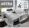 Rohová sedací souprava ASTRA , AsgL_21, Mat Velvet 75