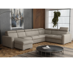 Sedací souprava Petrit U1 levá Aragon hnědošedá